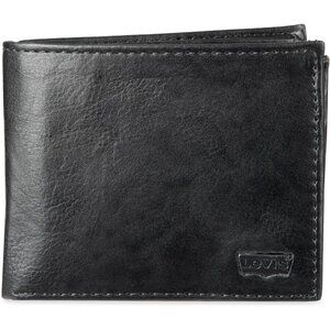 Men's Charcoal Black Imported Rfid Extra Capacity Slim Bifold Wallet